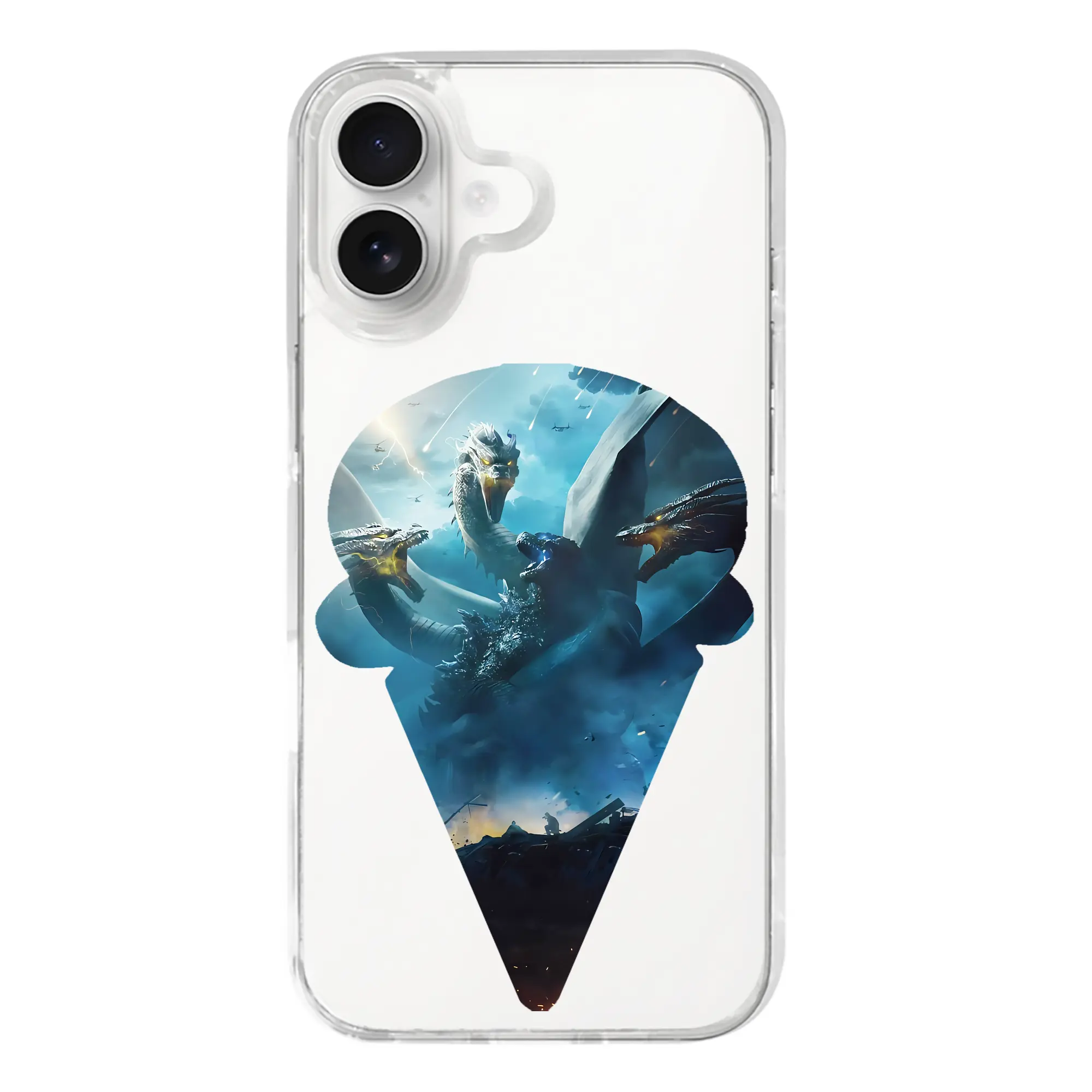 ゴジラ グッズ,キングギドラ - iPhone 17シリーズ 透明スマホケース – 薄型・耐衝撃・精密フィット保護カバー